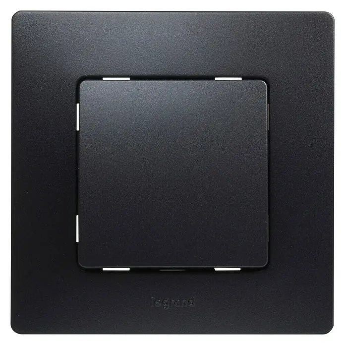 Legrand Niloé Monoblock Cruzamiento - Negro, Montaje en la pared, Plástico, 10 AX - Vista frontal