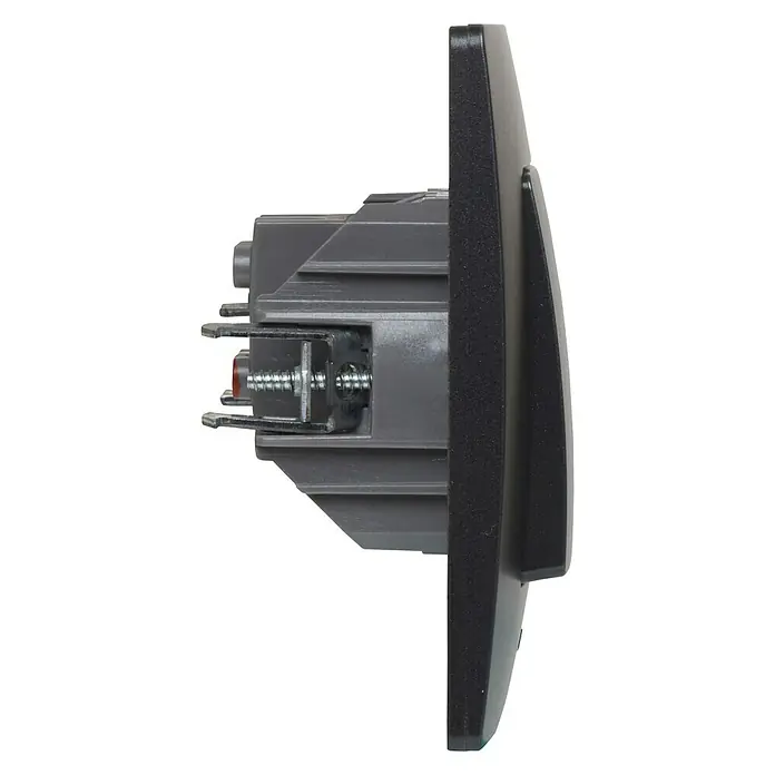 Legrand Niloé Monoblock Cruzamiento - Negro, Montaje en la pared, Plástico, 10 AX - Vista de perfil derecho