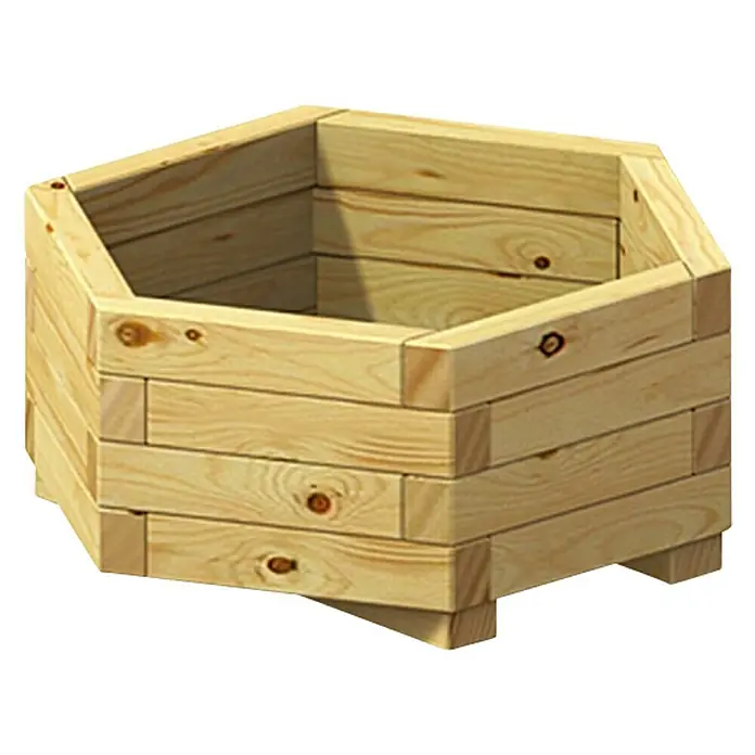 Pflanztopf Anna - Außenmaß (Ø x H): 75 x 31 cm, Holz - Vorderansicht