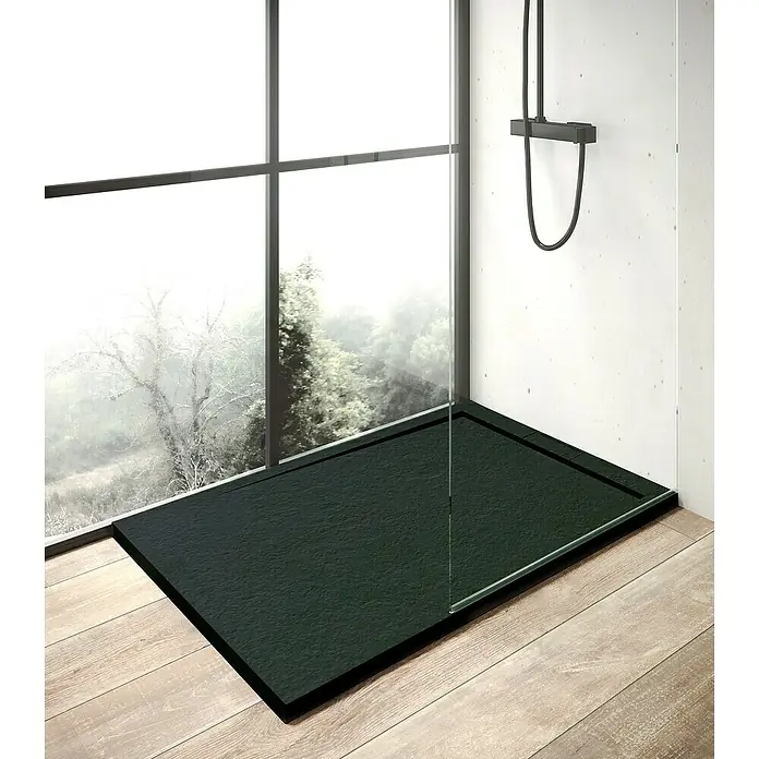 Ottofond Duschwanne Unico - L x B: 120 x 80 cm, Verbundwerkstoff, Anthrazit - Stimmungsaufnahme