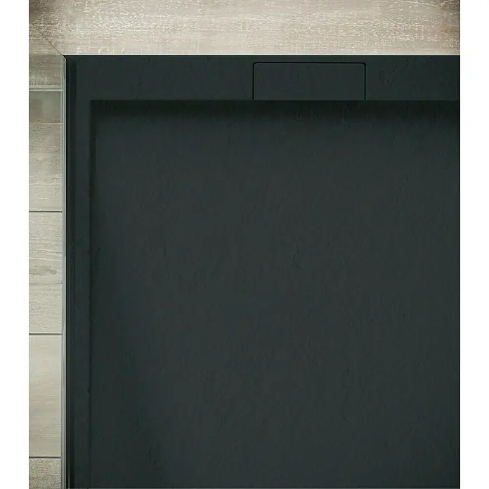 Ottofond Duschwanne Unico - L x B: 120 x 80 cm, Verbundwerkstoff, Anthrazit - Detailaufnahme