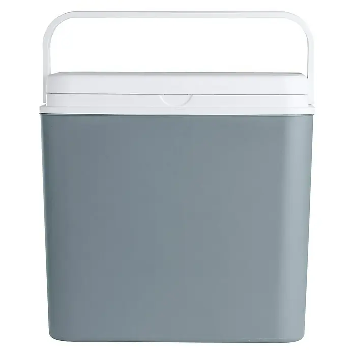 Kühlbox - L x B x H: 24 x 39 x 39 cm, Grau/Weiß, 24 l - Vorderansicht