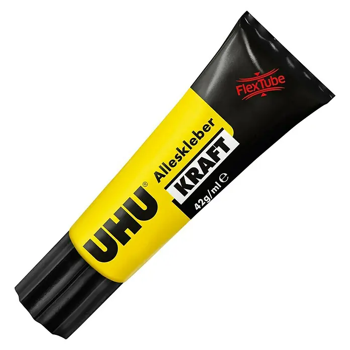 UHU Alleskleber Kraft Flex & Clean Kraft - 42 g, Kunststofftube - Vorderansicht