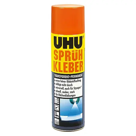 UHU  Sprühkleber transparent + permanent