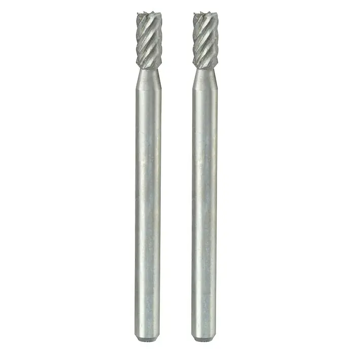 Proxxon Fresa - Diámetro cabeza: 3 mm, Acero al tungsteno-vanadio, 2 ud. - Vista frontal