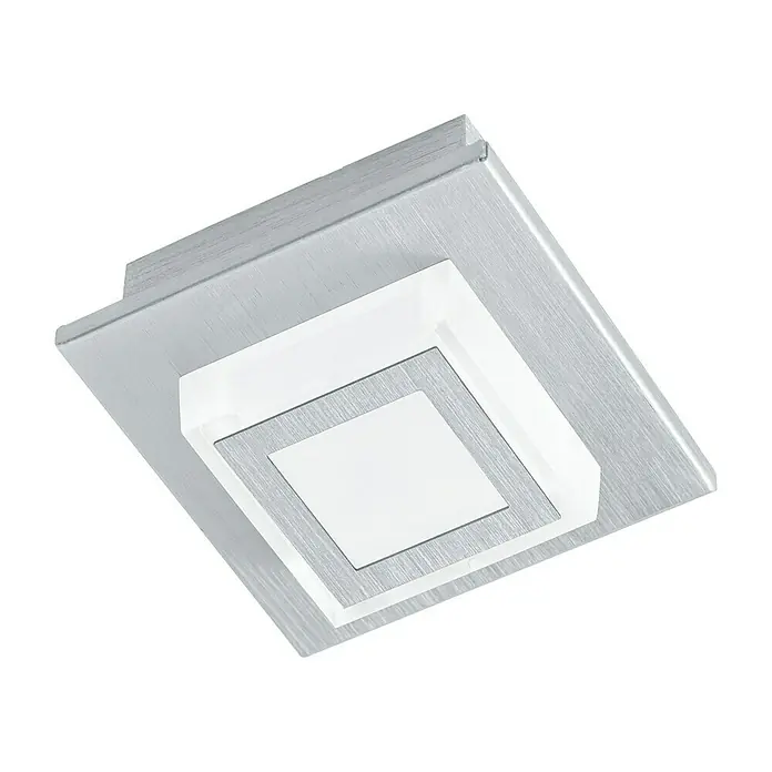 Eglo LED-Deckenleuchte MASIANO - 3,3 W, L x B x H: 110 x 11 x 55 cm, Alu-gebürstet, Warmweiß - Ansicht von unten