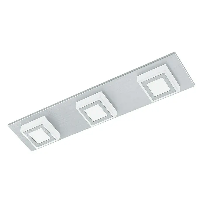 Eglo LED-Deckenleuchte MASIANO - 9,9 W, L x B x H: 45 x 10 x 50 cm, Alu-gebürstet, Warmweiß - Ansicht von unten