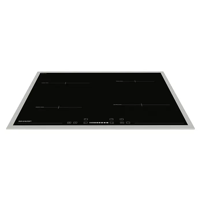 Sharp Kochfeld KH-6IX19FS00-EU - Anzahl Kochfelder: 4 Stk., Induktion, Touch-Control Bedienfeld, Glaskeramik - Diagonale Ansicht