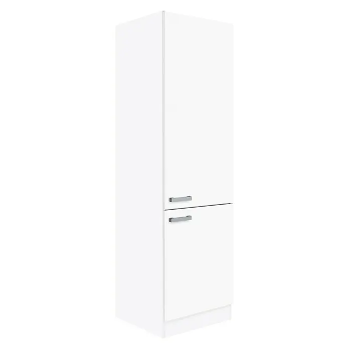 Optifit Salo214 Hoge kast - 57,1 x 60 x 206,8 cm, Wit - Diagonaal zicht