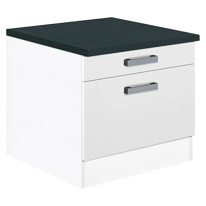 Optifit Salo214 Onderkast - 60 x 60 x 56,8 cm, Uiterlijk front: Wit - Diagonaal zicht