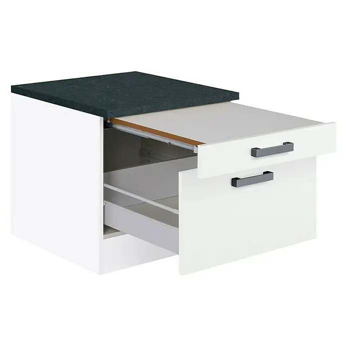Optifit Salo214 Onderkast - 60 x 60 x 56,8 cm, Uiterlijk front: Wit - Diagonaal zicht