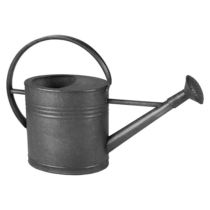 Mega Collections Gießkanne - Schwarz, 7 l, Metall - Rechte Seitenansicht