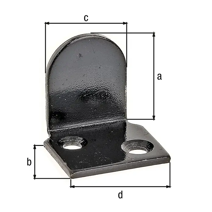 GAH Alberts Tope de cierre para postigos - L x Al: 28 x 30 mm, Negro