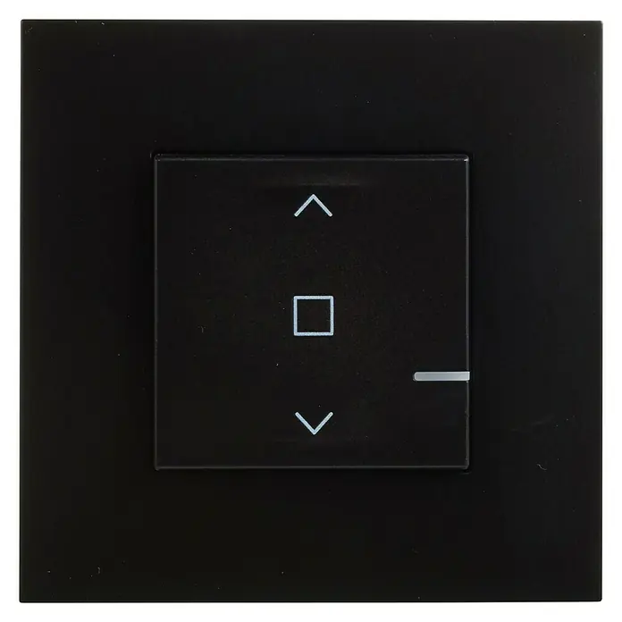Legrand Valena Next with Netatmo Interruptor para persianas - Negro, Montaje en la pared - Vista frontal