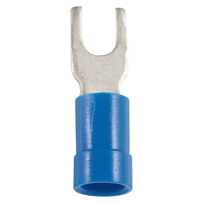 Simon Surtido de terminales para cable Horquilla C-2537 - 10 ud., Azul, Diámetro de embornaje 3,7mm - Vista frontal