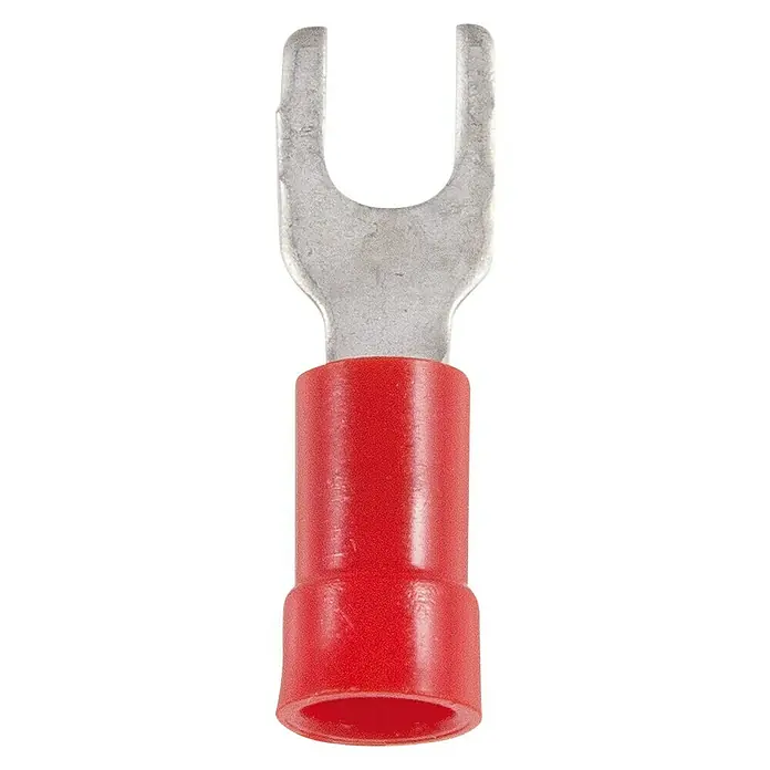 Simon Surtido de terminales para cable Horquilla C-1537 - 10 ud., Rojo, Diámetro de embornaje 3,7mm - Vista frontal