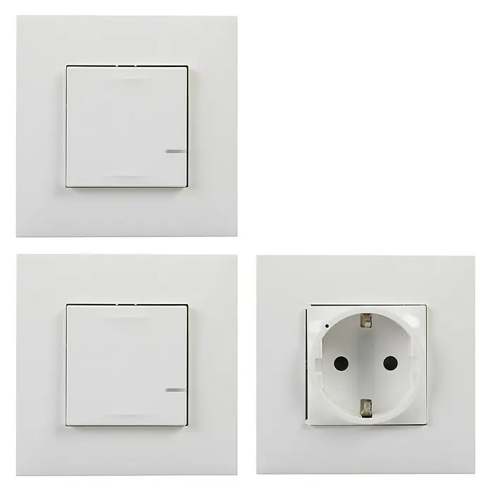 Legrand Valena Next with Netatmo Enchufe Extensión pack - Blanco, Plástico, Montaje en la pared - Vista frontal