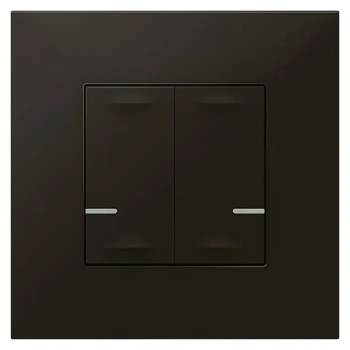 Legrand Valena Next with Netatmo Conmutador inalámbrico - 12 x 83 x 83 mm, Negro - Vista frontal