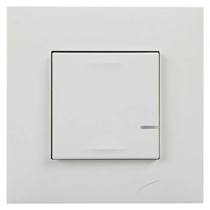 Legrand Valena Next with Netatmo Interruptor de palanca Iluminado - Blanco, Plástico, Montaje en la pared - Vista frontal