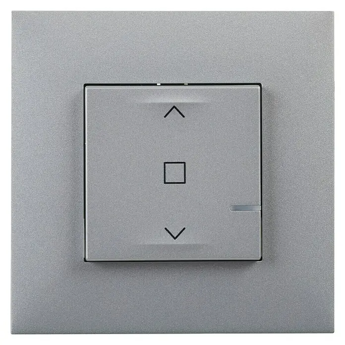 Legrand Valena Next with Netatmo Interruptor para persianas - Montaje en la pared, Aluminio - Vista frontal