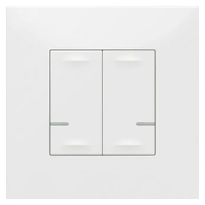 Legrand Valena Next with Netatmo Conmutador inalámbrico - 12 x 83 x 83 mm, Blanco - Vista frontal