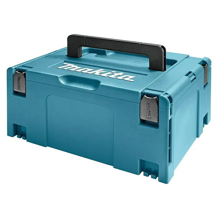 Makita Maschinenkoffer MAKPAC Gr. 3 - L x B x H: 295 x 395 x 210 mm - Diagonale Ansicht