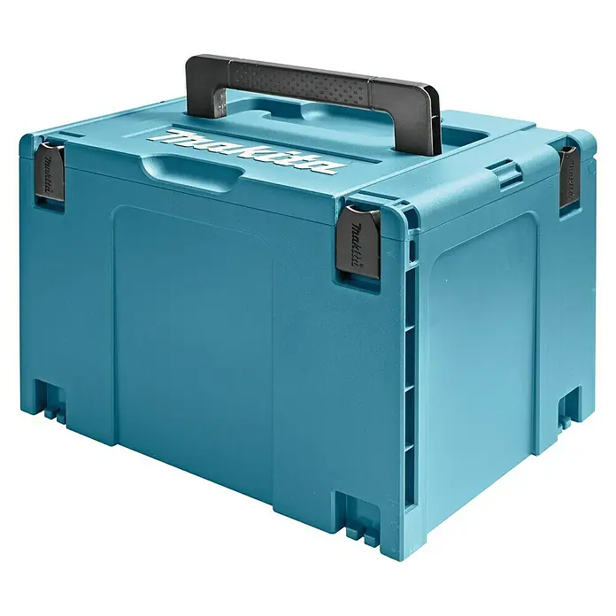 Makita Maschinenkoffer MAKPAC Gr. 4 - L x B x H: 395 x 295 x 320 mm - Diagonale Ansicht