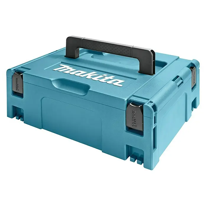 Makita Maschinenkoffer MAKPAC Gr. 2 - L x B x H: 295 x 395 x 155 mm - Diagonale Ansicht