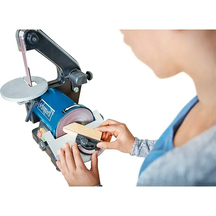 Scheppach Tračna brusilica i laštilica BTS 700 - 250 W, Promjer brusnog tanjura: 125 mm - Proizvod u upotrebi