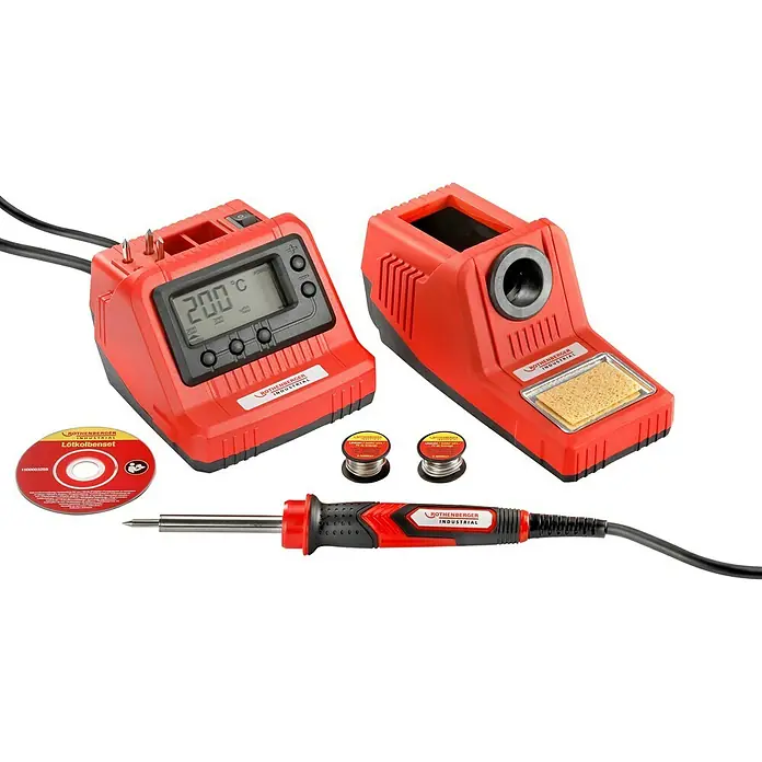 Rothenberger Industrial Lötstation - Höchsttemperatur: 450 °C, 60 W - Diagonale Ansicht