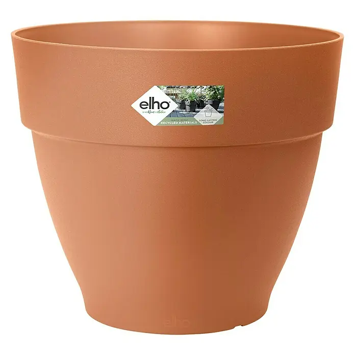 Elho Tegla za cvijeće Vibia Campana - Vanjska dimenzija (ø x V): 39 x 33,4 cm, Plastika, Terakota - Pogled sprijeda
