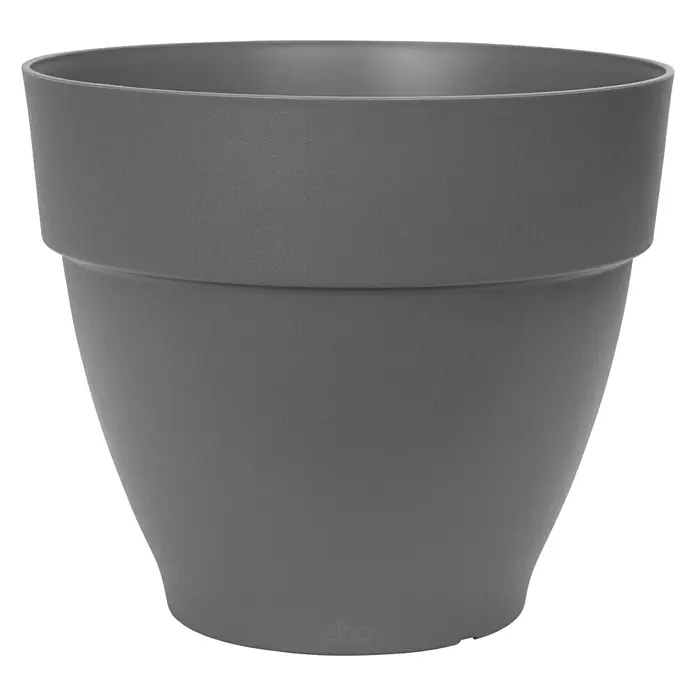 Elho Tegla za cvijeće Vibia Campana - Vanjska dimenzija (ø x V): 54,5 x 47 cm, Plastika, Antracit - Pogled sprijeda