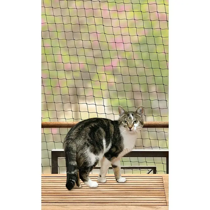 Karlie Red de protección para gatos - 3 x 2 m, Plástico - Producto en uso