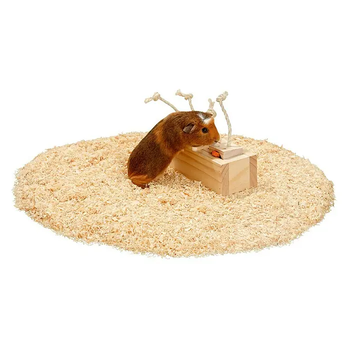 Karlie Knaagdierspeelgoed Voederhuis - 21,5 x 8,5 x 7,5 cm, Hout - Toepassingsvoorbeeld