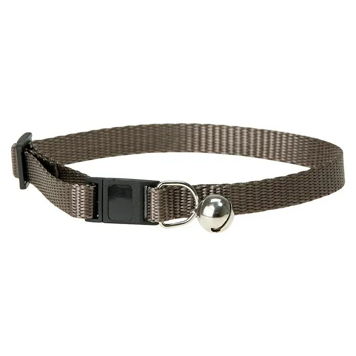 Karlie Collar de gato Campanilla - Nylon, Gris - Vista angular