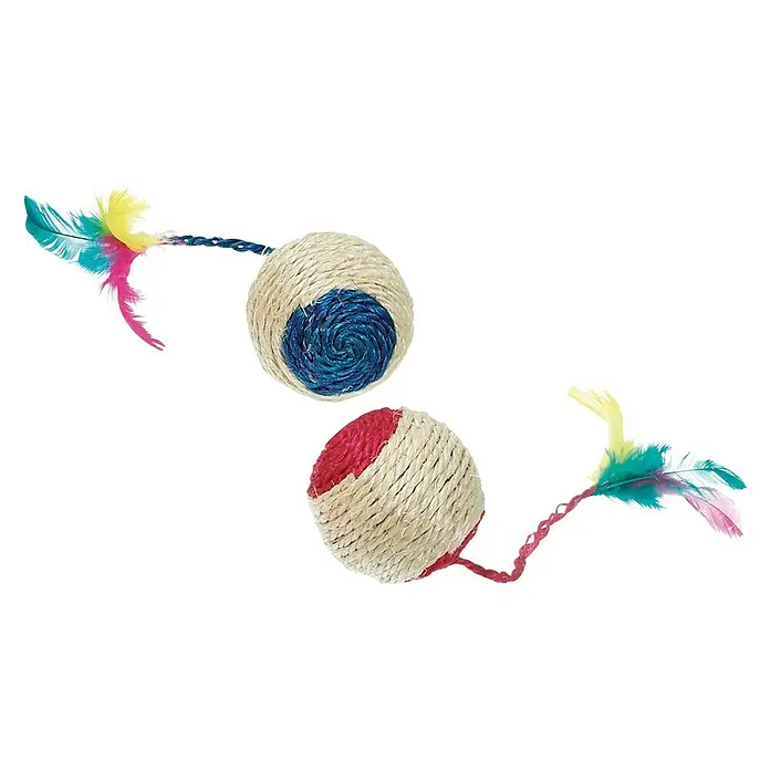 Karlie Katzenspielzeug Sisal-Spielball - Durchmesser: 6 cm, Sisal - Ansicht von oben