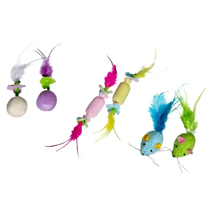 Karlie Kattenspeelgoed Kidz Ball - 24 x 12 x 4 cm, Pluche - Top-down weergave