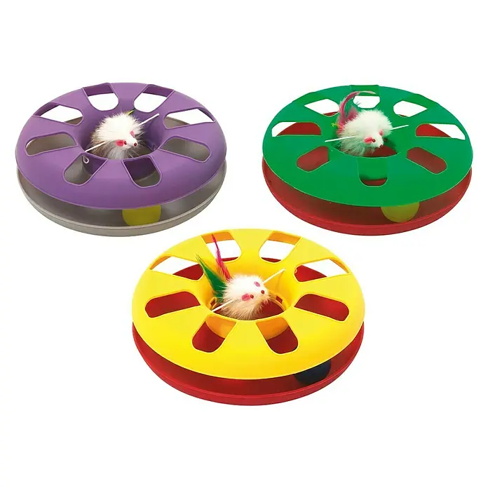 Karlie Kattenspeelgoed Round About - Diameter: 24 cm, Kunststof - Diagonaal zicht