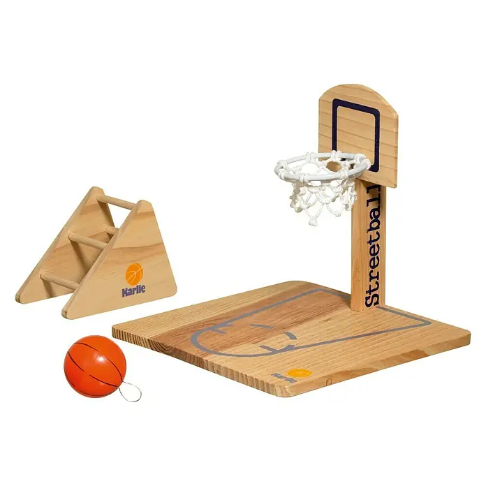 Karlie Vogelspeelgoed Streetball - Geschikt voor: Parkieten, Hout - Diagonaal zicht