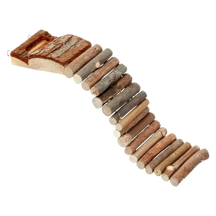 Karlie Knaagdierspeelgoed Brug - 27 x 7 x 1 cm, Hout - Diagonaal zicht