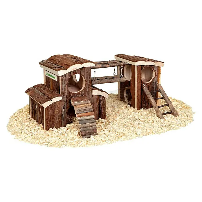 Karlie Knaagdierspeelgoed Oliën - 45 x 17 x 20 cm, Hout - Vooraanzicht