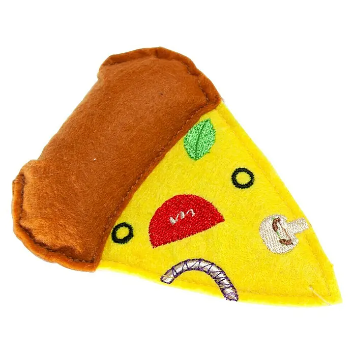 Karlie Juguete para gato Pizza - 10,5 cm - Vista frontal