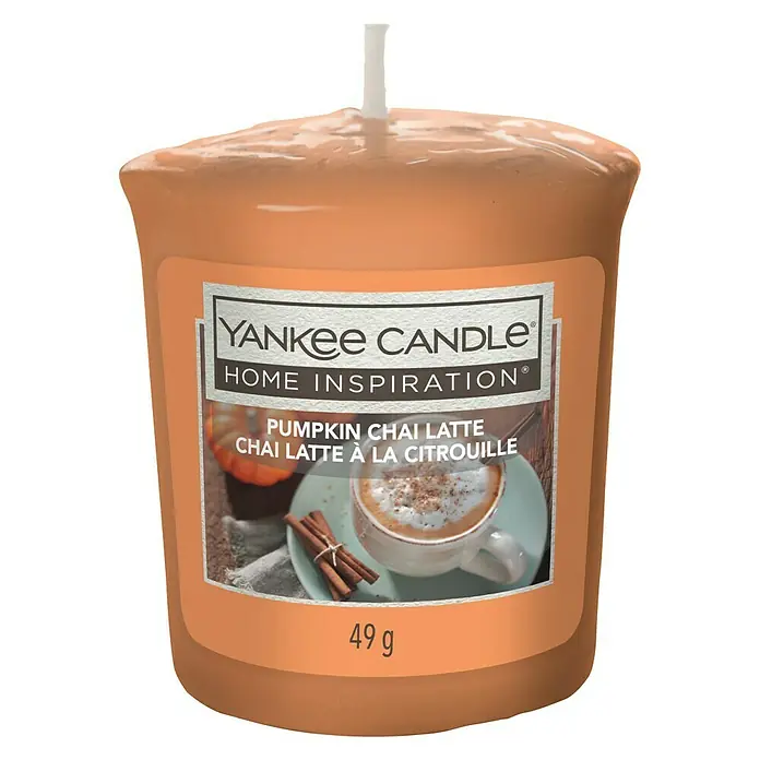Yankee Candle Home Inspirations Votivkerze - Pumpkin Chai Latte - Vorderansicht