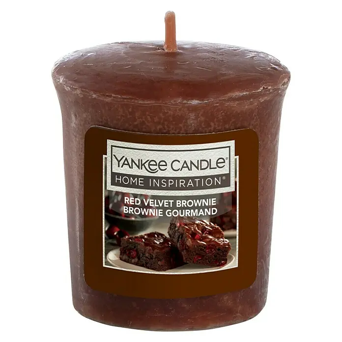 Yankee Candle Home Inspirations Votivkerze - Red Velvet Brownie - Vorderansicht