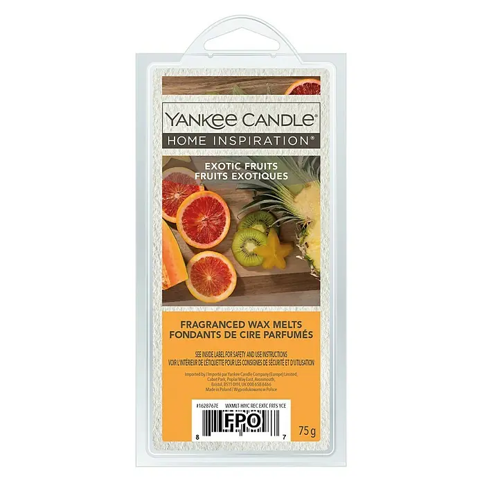 Yankee Candle Home Inspirations Duftwachs - Exotic Fruits, 75 g - Vorderansicht