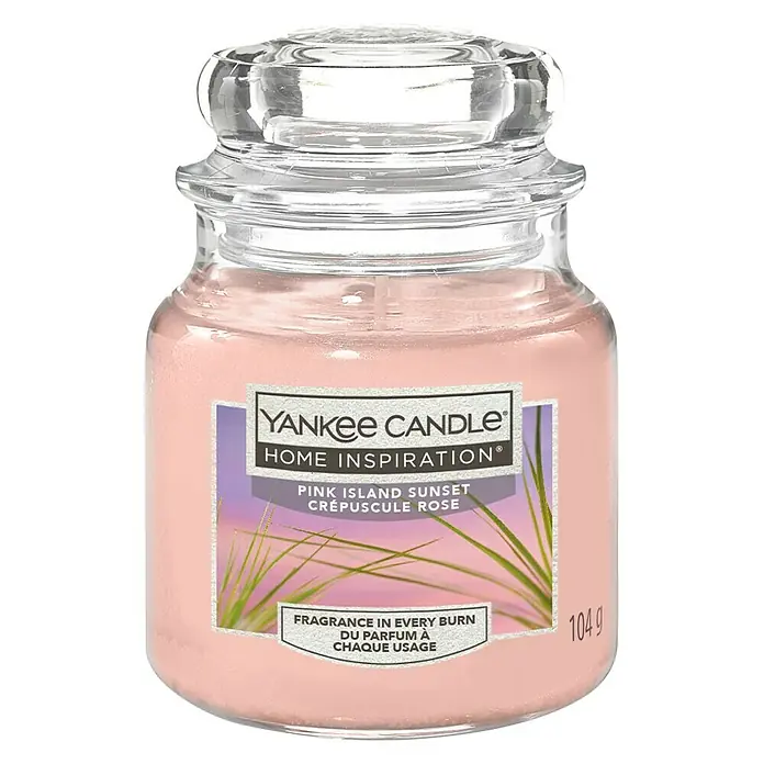 Yankee Candle Home Inspirations Duftkerze - Im Glas, Pink Island Sunset, Small - Vorderansicht