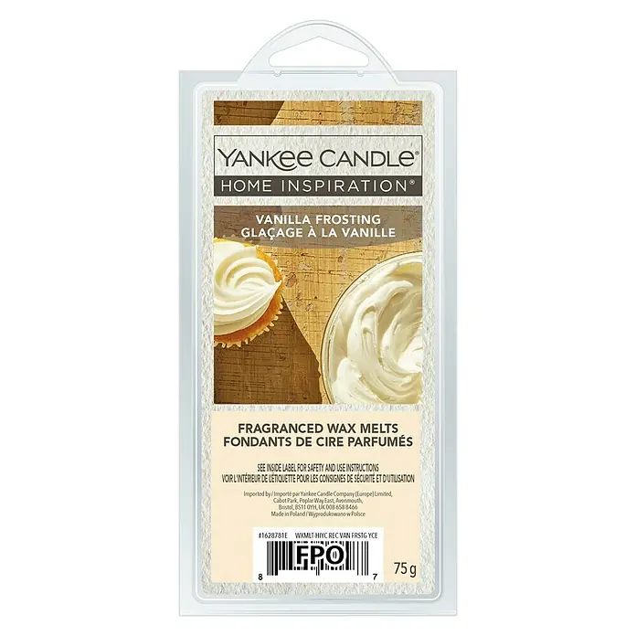 Yankee Candle Home Inspirations Duftwachs - Vanilla Frosting, 75 g - Vorderansicht