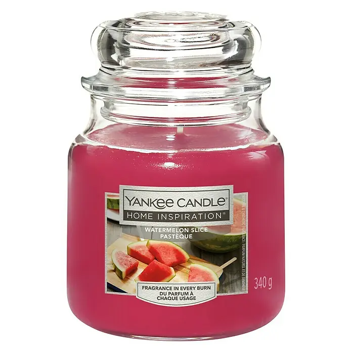 Yankee Candle Home Inspirations Duftkerze - Im Glas, Watermelon Slice, Medium - Vorderansicht