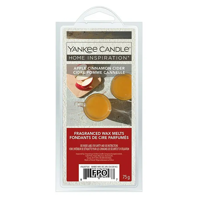 Yankee Candle Home Inspirations Duftwachs - Apple Cinnamon Cider, 75 g - Vorderansicht