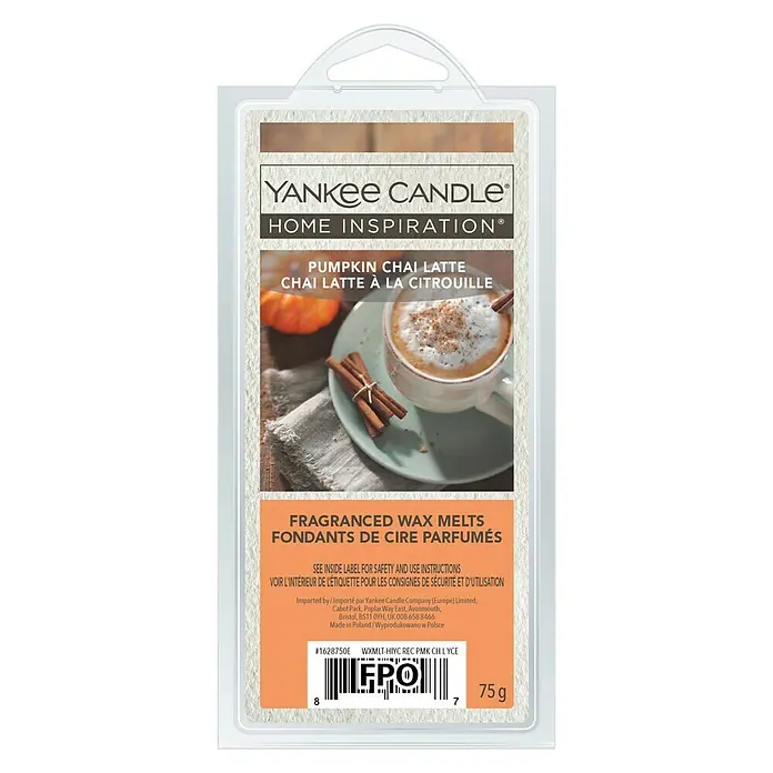 Yankee Candle Home Inspirations Duftwachs - Pumpkin Chai Latte, 75 g - Vorderansicht